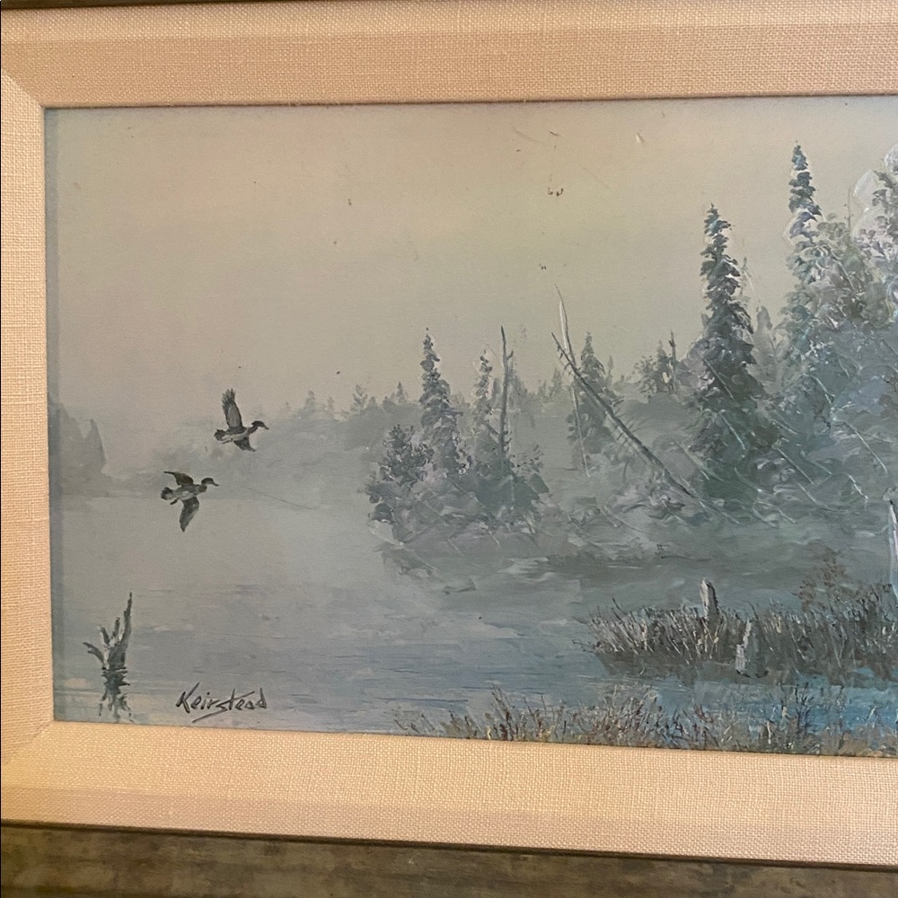 Printed Panting „ Misty Dawn“ Canadian Ontario Artist James Keirstead - Picture 4 of 11